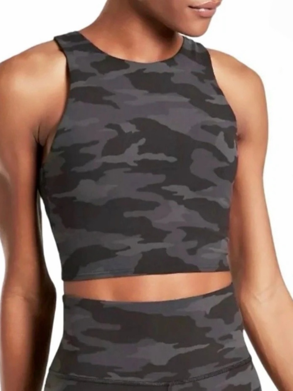EUC Athleta Conscious Crop Camo Crop Tank Medium